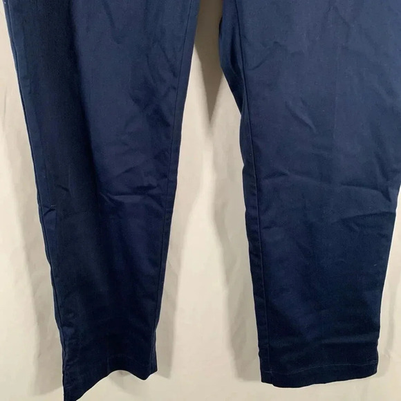 Lady Hagen Golf Pants Women's 8 Solid Blue Mid Rise Button Zip Cotton Blend - Picture 3 of 10